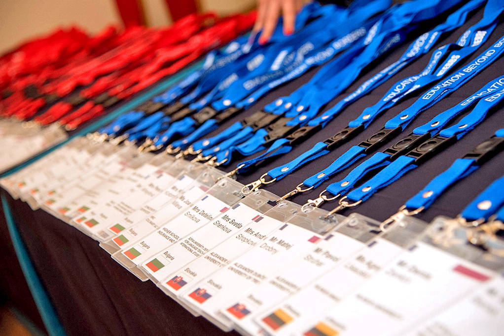 Badges of the EBBS participants