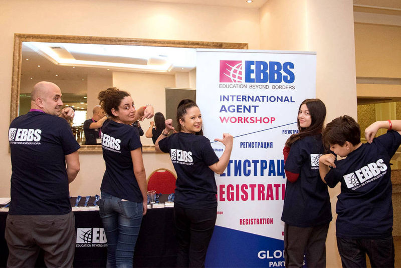 EBBS team with branded T-shirts